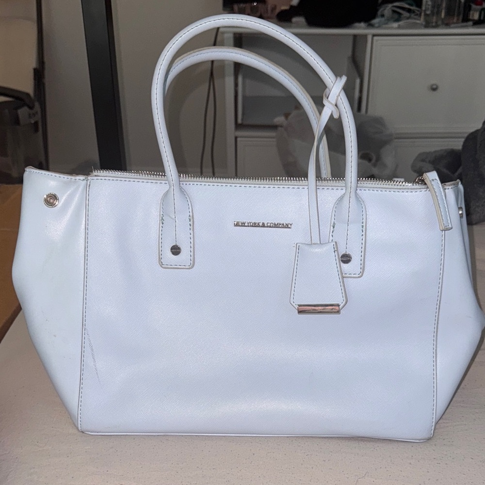 Periwinkle Leather Handbag